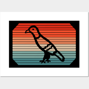 Retro pigeon post carrier pigeon pigeon fancier food Posters and Art